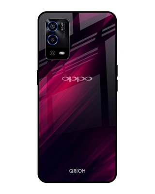 Shop Razor Printed Premium Glass Cover for Oppo A55 (Shock Proof, Lightweight)-Front