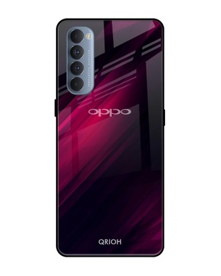 Shop Razor Printed Premium Glass Cover for Oppo Reno 4 Pro (Shock Proof, Lightweight)-Front