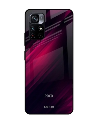 Shop Razor Printed Premium Glass Cover for Poco M4 Pro 5G (Shock Proof, Lightweight)-Front