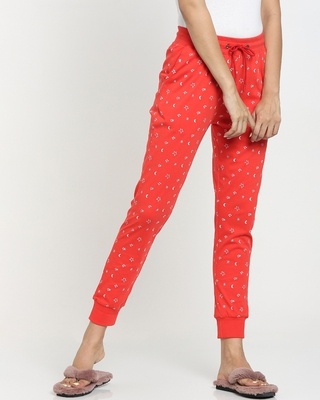 Shop Women's Red Lounge Joggers-Front