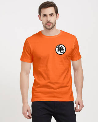 Shop King Kai Kanji Half Sleeves Cotton T-shirt-Front