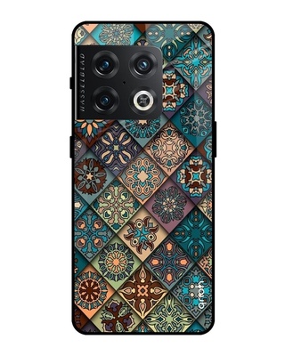 Shop Retro Art Printed Premium Glass Cover for OnePlus 10 Pro (Shock Proof, Lightweight)-Front