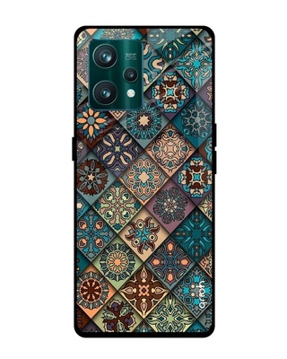 Shop Retro Art Printed Premium Glass Cover For Realme 9 Pro 5G (Shockproof, Light Weight)-Front
