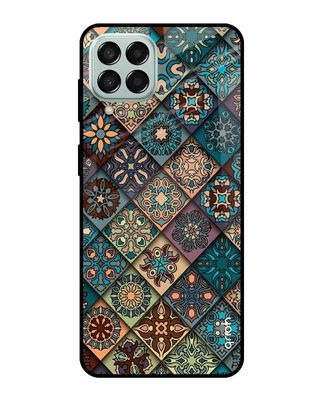 Shop Retro Art Printed Premium Glass Cover for Samsung Galaxy M53 5G (Shock Proof, Light Weight)-Front