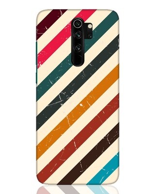 Shop Retro Stripes Designer Hard Cover for Xiaomi Redmi Note 8 Pro-Front