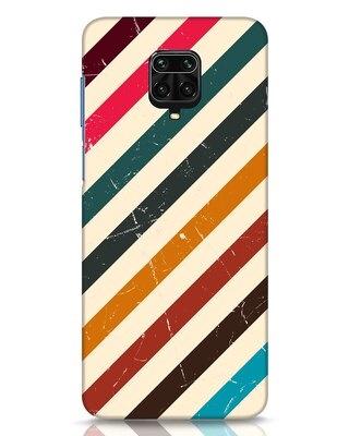 Shop Retro Stripes Xiaomi Redmi Note 9 Pro Max Mobile Cover-Front