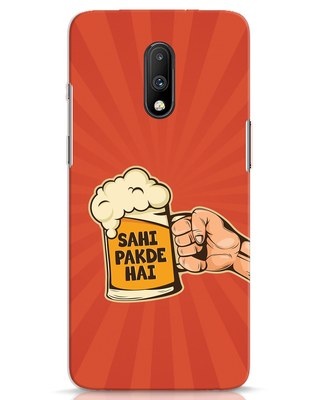 Shop Sahi Pakde Hai OnePlus 7 Mobile Cover-Front