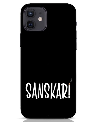 Shop Sanskari iPhone 12 Mobile Cover-Front