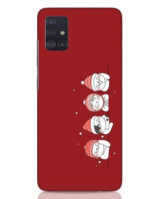 Shop Santa Cats Samsung Galaxy A51 Mobile Cover-Front