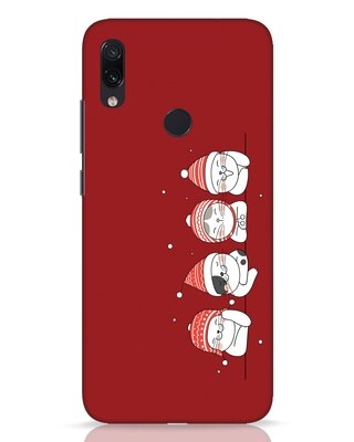 Shop Santa Cats Xiaomi Redmi Note 7 Pro Mobile Cover-Front