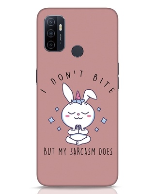Shop Sarcastic Bunny Designer Hard Cover for Oppo A53-Front