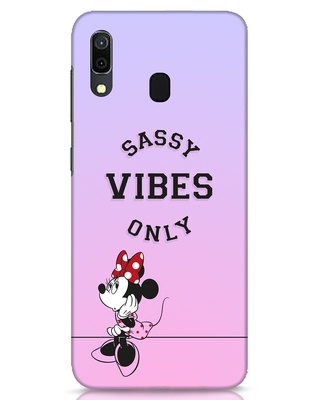 Shop Sassy Minnie Designer Hard Cover for Samsung Galaxy A30-Front