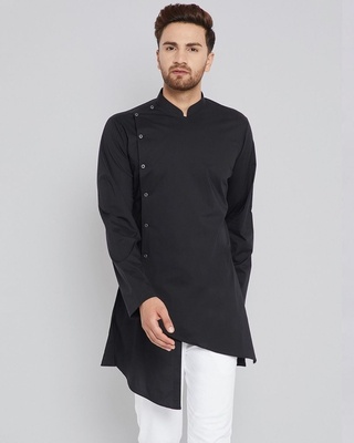 Shop See Designs Black Kurta With Pyjama-Front