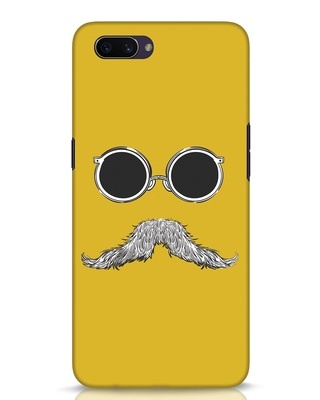 Shop Shady Moustache Oppo A3S Mobile Cover-Front