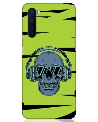 Shop Skull Headphone Neon OnePlus Nord Mobile Cover-Front