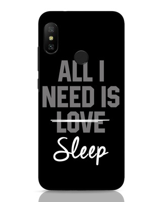 Shop Sleep Xiaomi Redmi 6 Pro Mobile Cover-Front