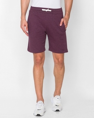 Shop Smugglerz Men's Maroon Regular Fit Shorts-Front