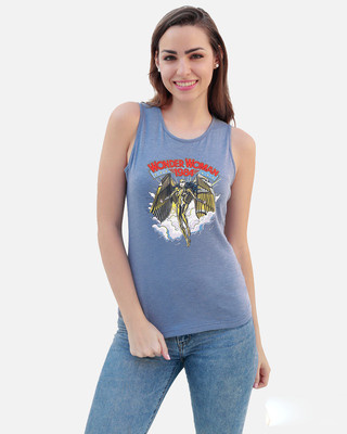 Shop Smugglerz Women's WW84 Golden Armour Tank Top-Front
