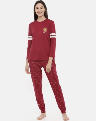 Shop Snarky Gal Harry Potter- Quidditch kit Pajama Set-Front