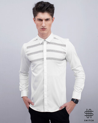 Shop Snitch Astral White Shirt-Front