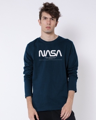 Shop Spaced NASA Full Sleeve T-Shirt-Front