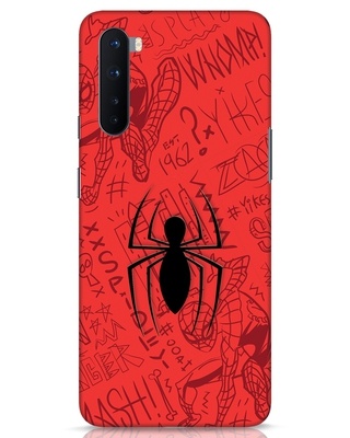 Shop Spider Doodle 3D Designer Cover for OnePlus Nord-Front