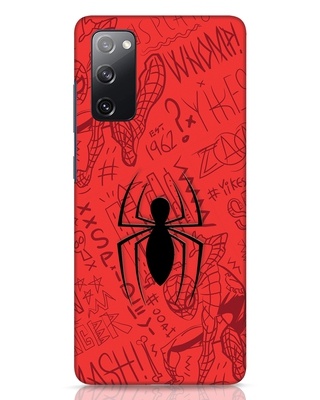 Shop Spider Doodle 3D Designer Cover for Samsung Galaxy S20 FE-Front