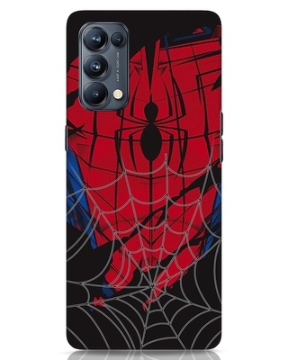 Shop Spider Stick Designer Hard Cover for Oppo Reno 5 Pro-Front