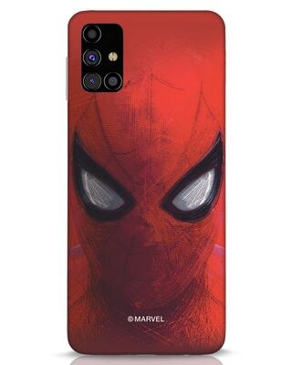 Shop Spiderman Red Samsung Galaxy M31s Mobile Cover (AVL)-Front