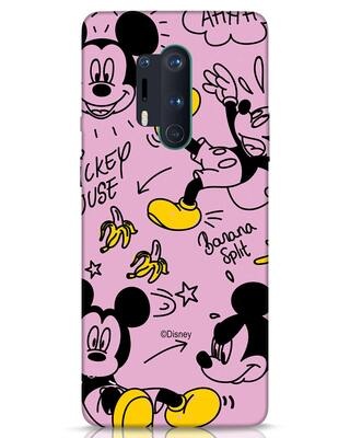 Shop Split Mickey OnePlus 8 Pro Mobile Cover (DL)-Front