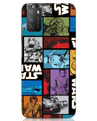 Shop Star Wars Retro Xiaomi Poco M3 Mobile Covers (SWL)-Front