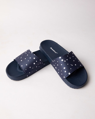 sliders for women black