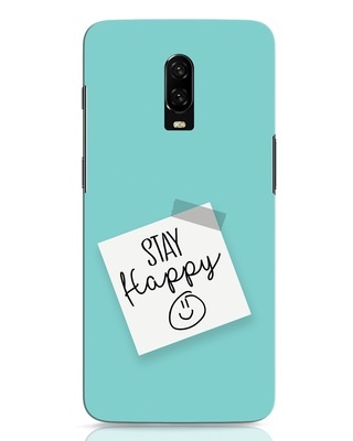 Shop Stay Happy Smile OnePlus 6t Mobile Covers-Front