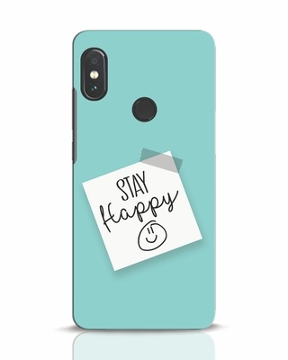 Shop Stay Happy Smile Xiaomi Redmi Note 5 Pro Mobile Cover-Front