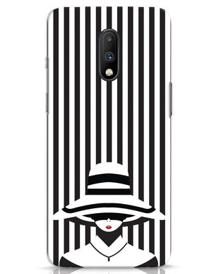 Shop Stripes Lady OnePlus 7 Mobile Cover-Front