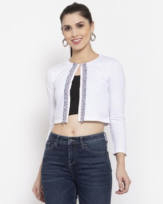 Shop Style Quotient Women White Solid-Front