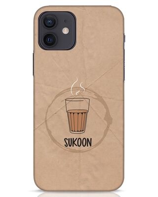 Shop Sukoon Wali Chai iPhone 12 Mobile Cover-Front