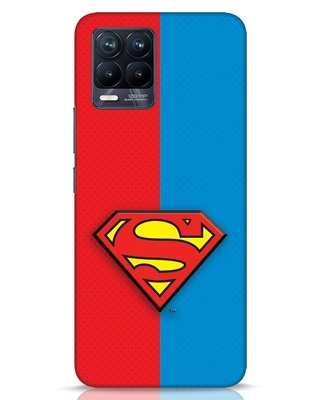 Shop Superman Half 3D Designer Cover for Realme 8 Pro-Front