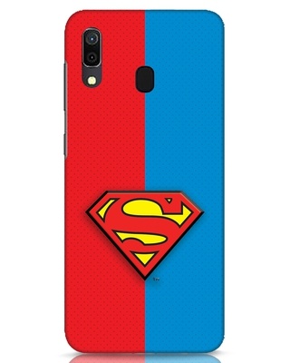 Shop Superman Half 3D Designer Cover for Samsung Galaxy A30-Front