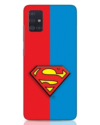 Shop Superman Half 3D Designer Cover for Samsung Galaxy A51-Front
