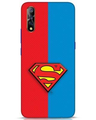 Shop Superman Half 3D Designer Cover for Vivo S1-Front
