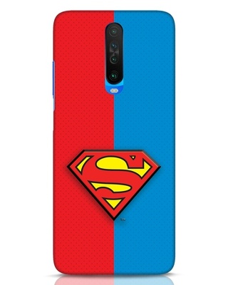 Shop Superman Half 3D Designer Cover for Xiaomi Poco X2-Front