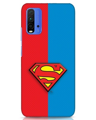 Shop Superman Half 3D Designer Cover for Xiaomi Redmi 9 Power-Front