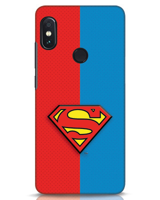 Shop Superman Half 3D Designer Cover for Xiaomi Redmi Note 5 Pro-Front