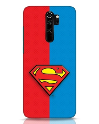 Shop Superman Half 3D Designer Cover for Xiaomi Redmi Note 8 Pro-Front