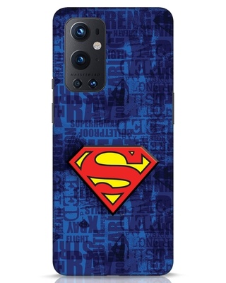 Shop Superman Logo 3D Designer Cover for OnePlus 9 Pro-Front