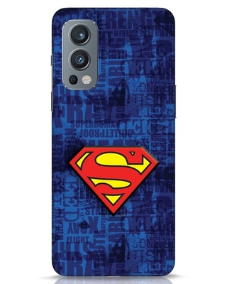 Shop Superman Logo 3D Designer Cover for OnePlus Nord 2-Front