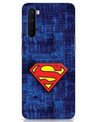Shop Superman Logo 3D Designer Cover for OnePlus Nord-Front