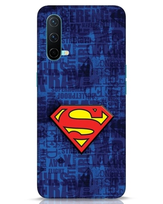Shop Superman Logo 3D Designer Cover for OnePlus Nord CE-Front