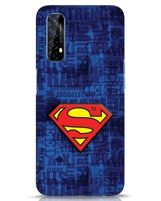 Shop Superman Logo 3D Designer Cover for Realme 7-Front